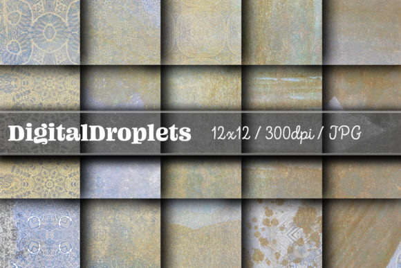 Boho Geom Papers Vol. 127 | Collection: Textured Digital Backgrounds