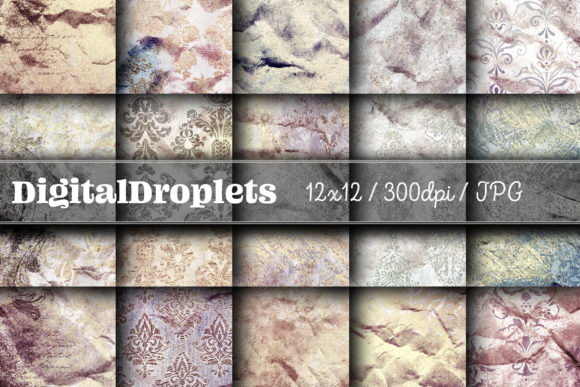 Golden Damask Dust Vol. 2: A Vintage Paper Collection