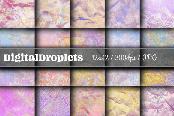 Golden Damask Dust Vol. 32: Vintage Papers for Modern Design