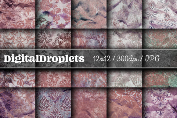 Golden Damask Dust Vol. 9: A Vintage Texture Collection