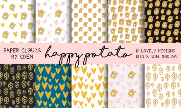 Happy Potato Digital Paper Bundle: Your Go-To Design Asset