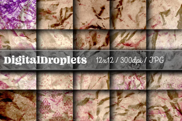 Olden Damask Paper Vol. 2: Vintage Textures for Modern Projects
